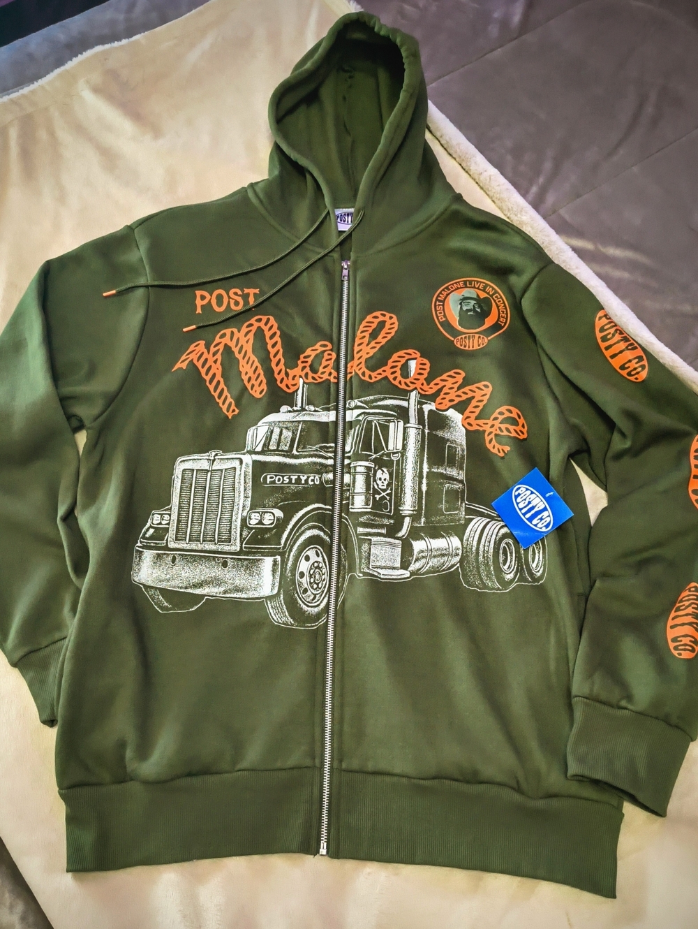 *NWT* "POST MALONE" Zip-Hoodie. . . - Picture 4 of 6